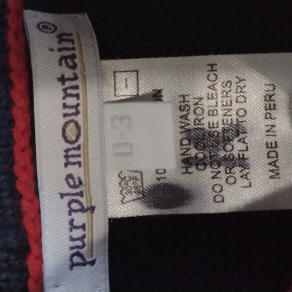 Purple mountain red socks knit romper - Picture 4 of 5